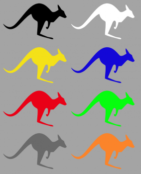 Preview: Aufkleber Känguru